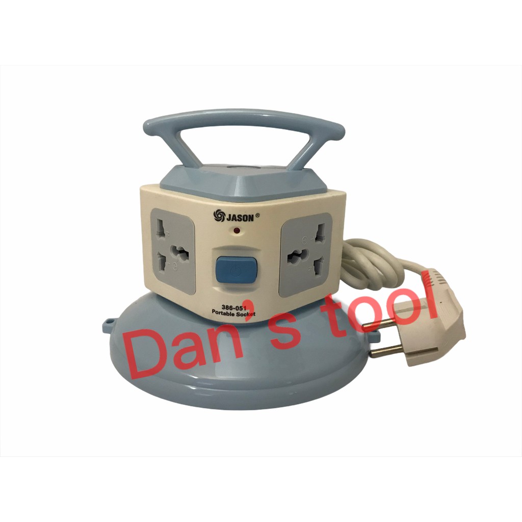 Portable Socket 4 Lubang / Colokan 4 lubang / Sambungan kabel