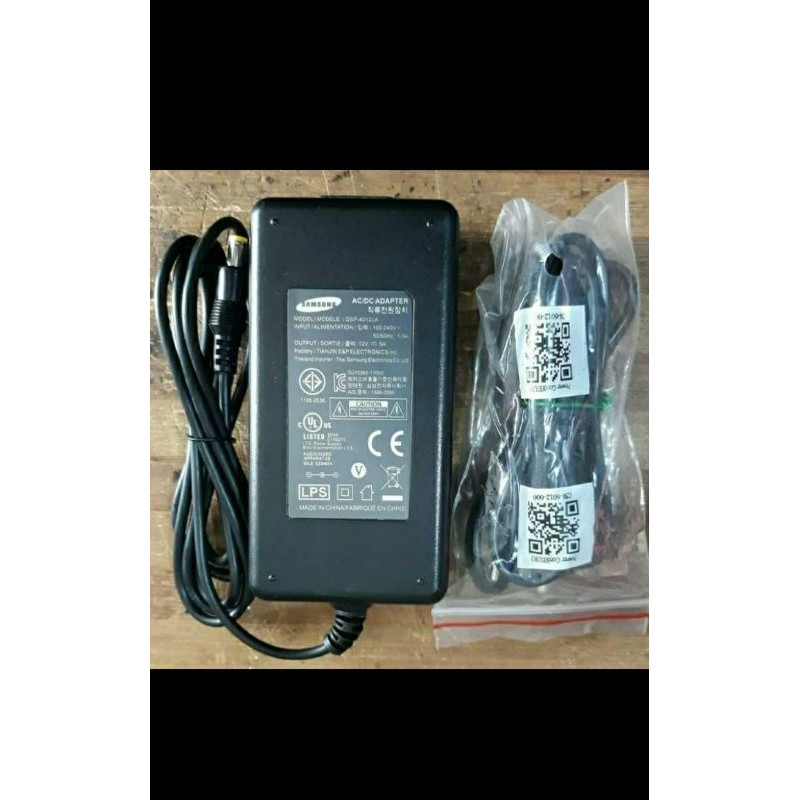 adaptor samsung 12v 5a input ac 100-240v