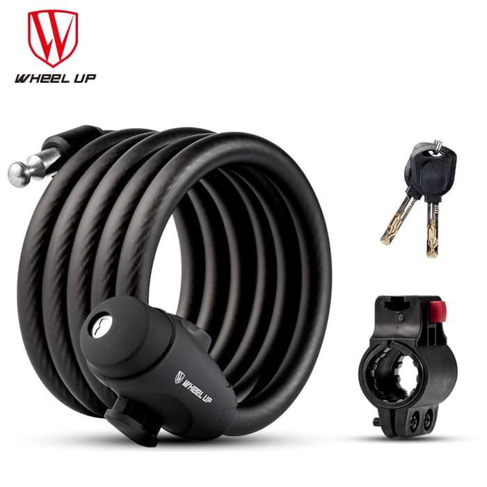 Kunci Gembok Sepeda kabel 1,2m Anti Maling Taffstudio 1.2m meter 2006 jnp