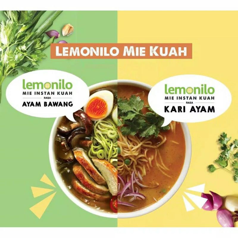 

Mie Lemonilo Goreng / Mie Lemonilo Ayam Bawang / Mie Lemonilo Kari Ayam free dus