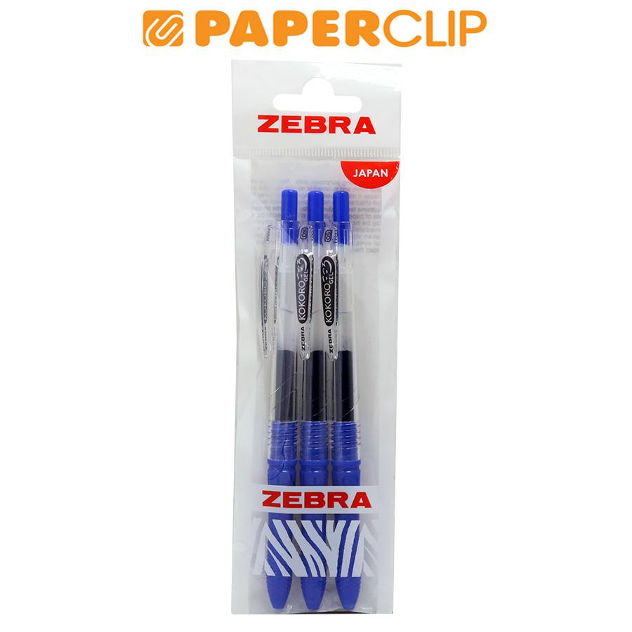 

BALLPOINT ZEBRA KOKORO GEL 05 ISI 3 BLUE