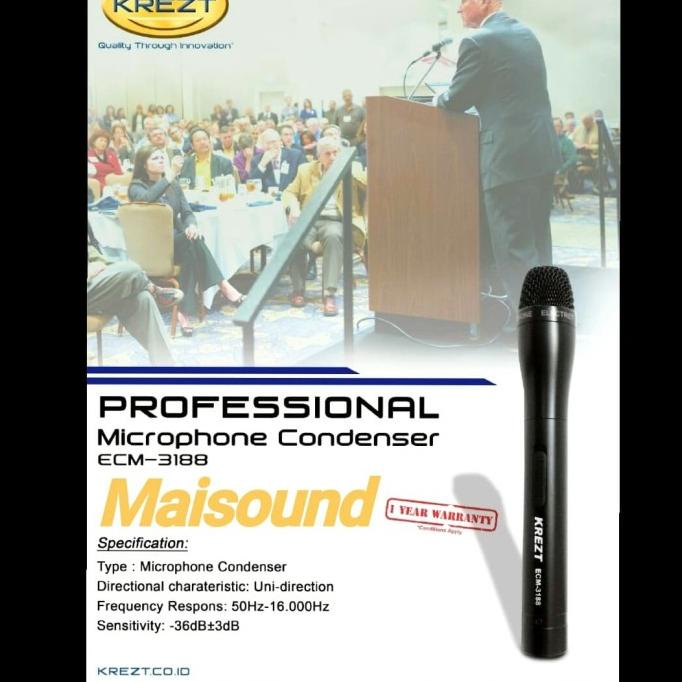 Promo Mic Krezt Ecm-3188 Microphome Condenser Kabel