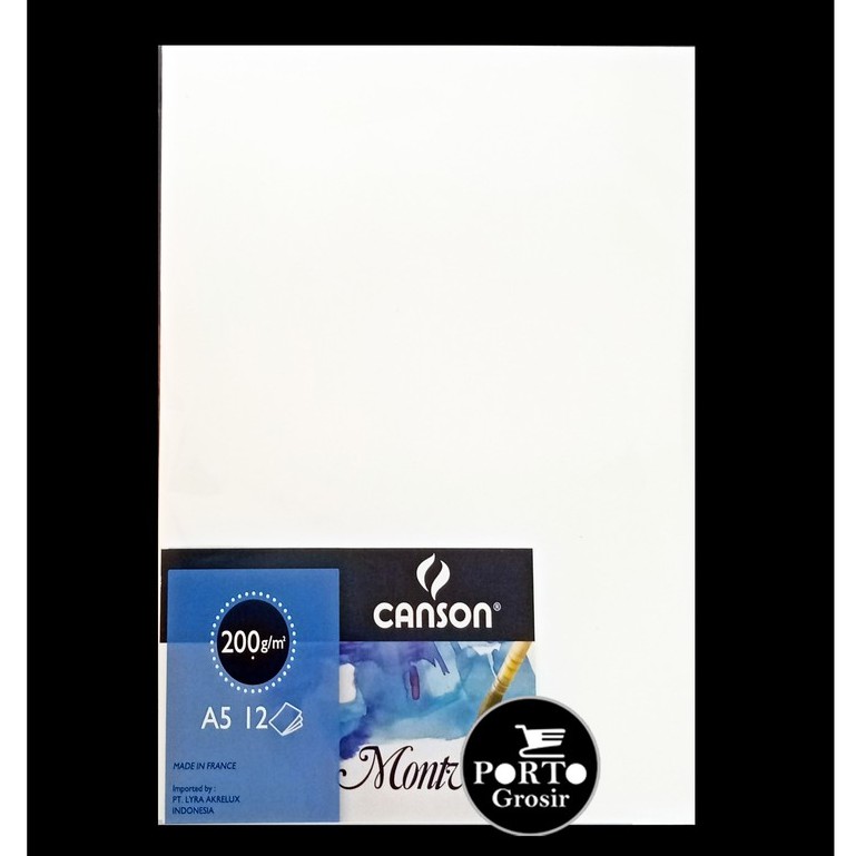 

Canson Montval Watercolour A5 200 Gsm Kertas Gambar Cat Air Water Color Paper 200gsm