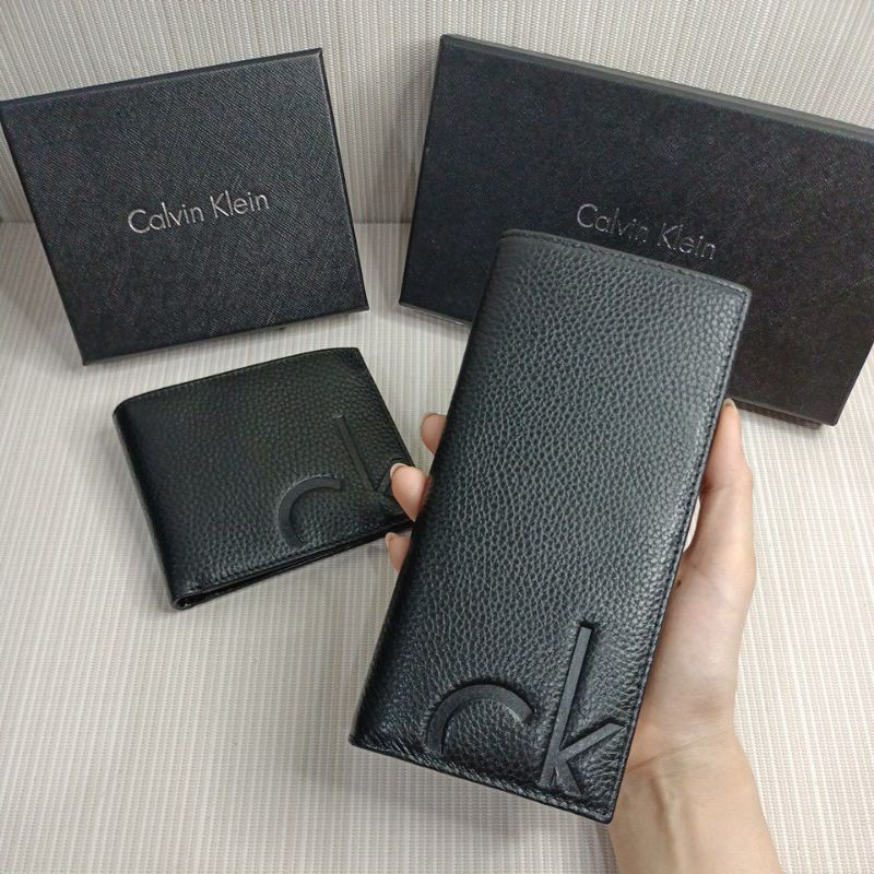 Dompet lipat pria C-K kulit asli