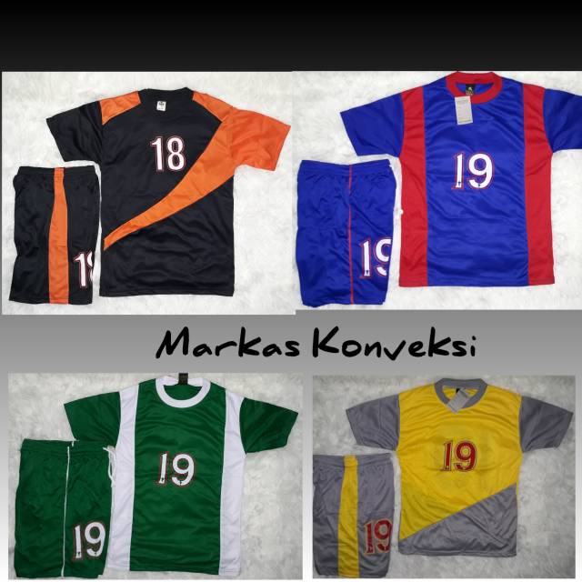 Jual Baju Koas Team sepak Bola dan Futsal anak Tanggung Isi 18