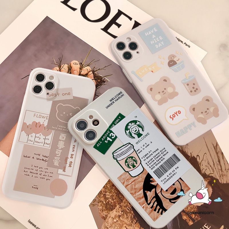 Casing Softcase Infinix Hot 10 9 11 11S Play 10s S4 10T Note 8 10 Smart 6 4 3 Plus Smart 5 2021 Motif Starbucks