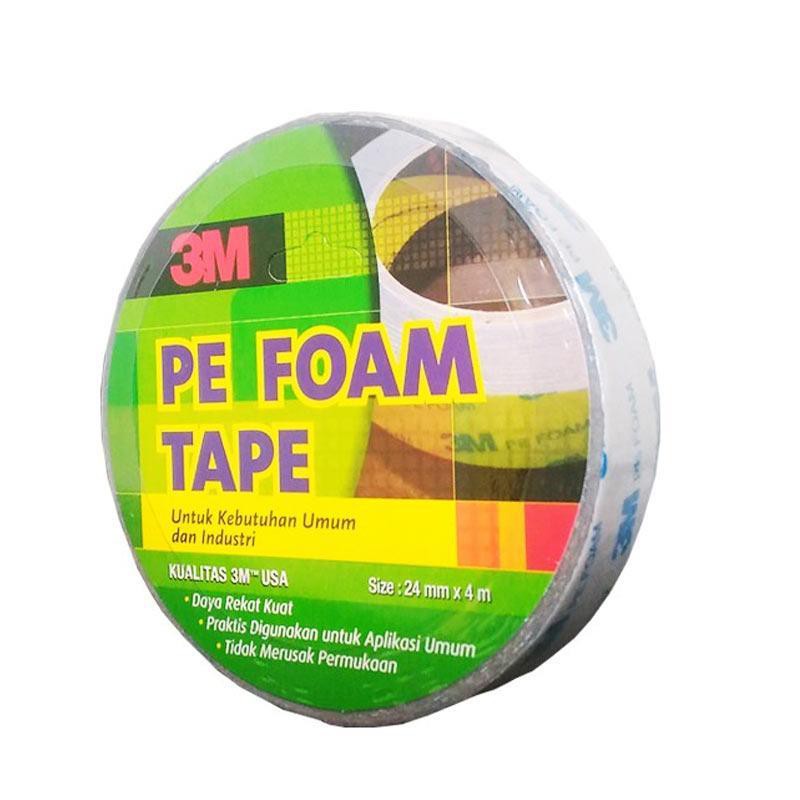 Lakban 3M Double Tape Busa Foam Automotive dan Building 1inch Lebar 24 mm x 4 Meter