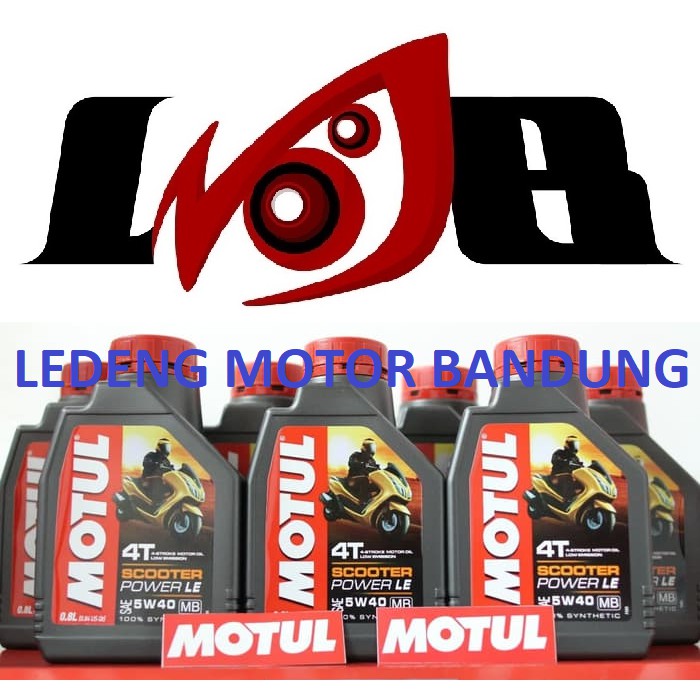 Motul Scooter Power LE 0.8L 5w40 Oli Motor Matic Oil Synthetic 800ml