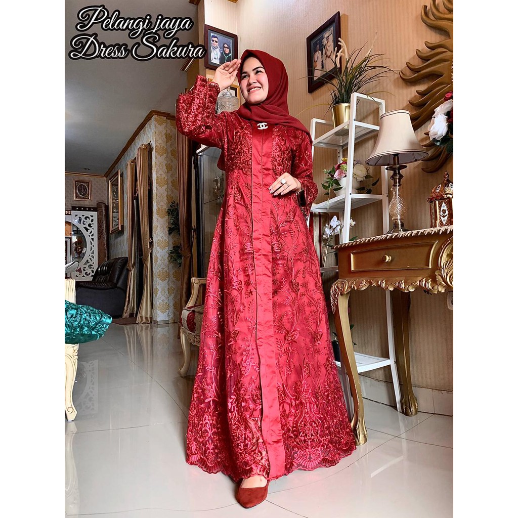 Dress Syakura original pelangi jaya premium