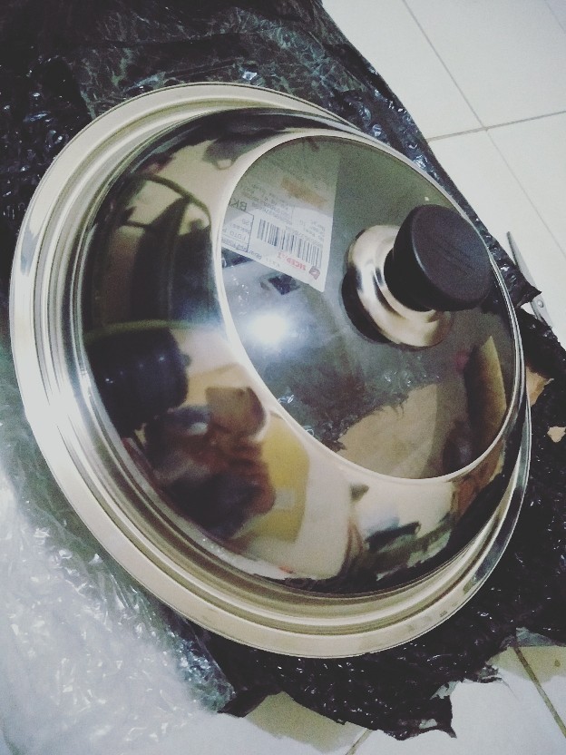 Tutup Panci Wajan Penutup Kuali Pentol Knop Handle Penggorengan Wok Pan Stainless Steel Anti Panas