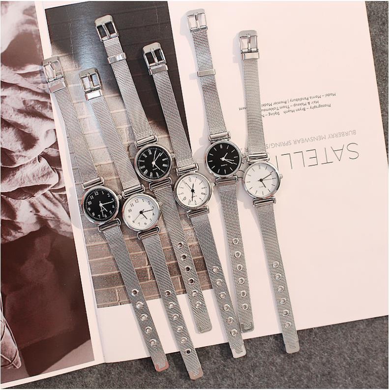 MURMURE.ID | JAM TANGAN WANITA ANALOG TALI STAINLESS STEEL ALA KOREA JAM TANGAN IMPORT FW017-7