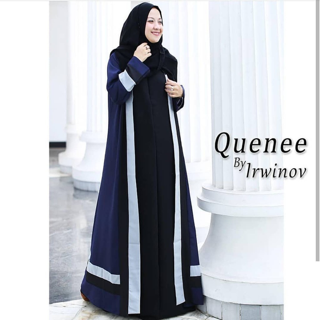 quenee dress / gamis muslim-NAVY