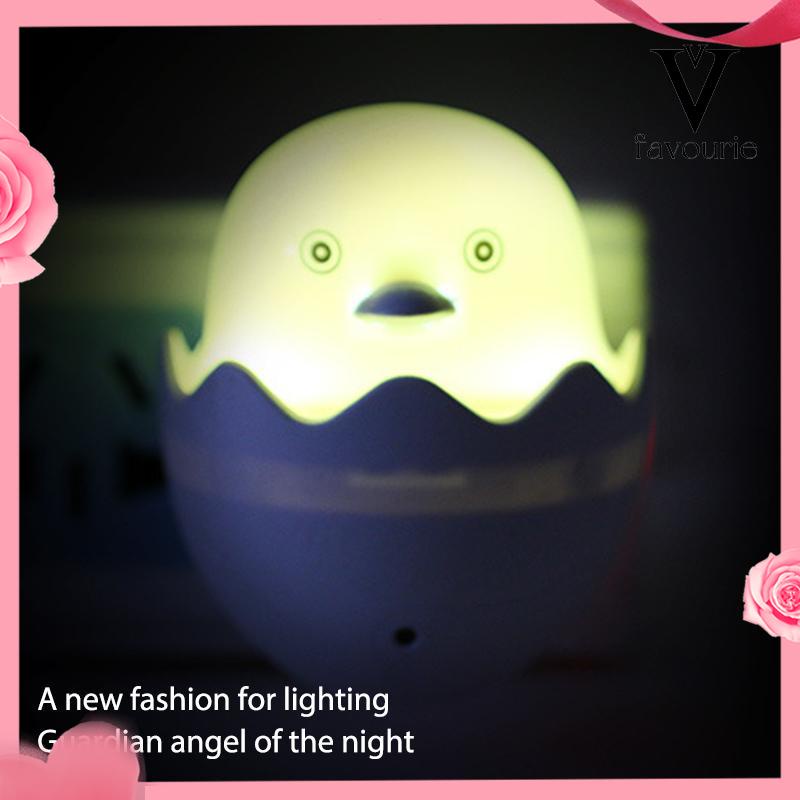 [COD]Bebek Kuning Little Happy Bird Cahaya Kontrol Malam Lampu Lampu Leds Hadiah Kreatif-FA