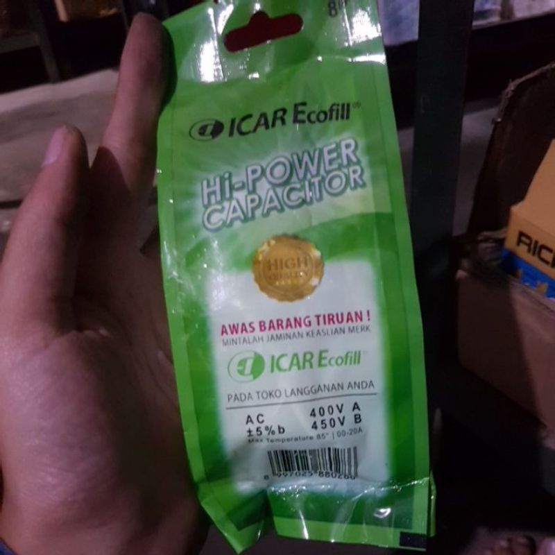 KAPASITOR BULAT UNTUK SANYO / POMPA AIR ICAR