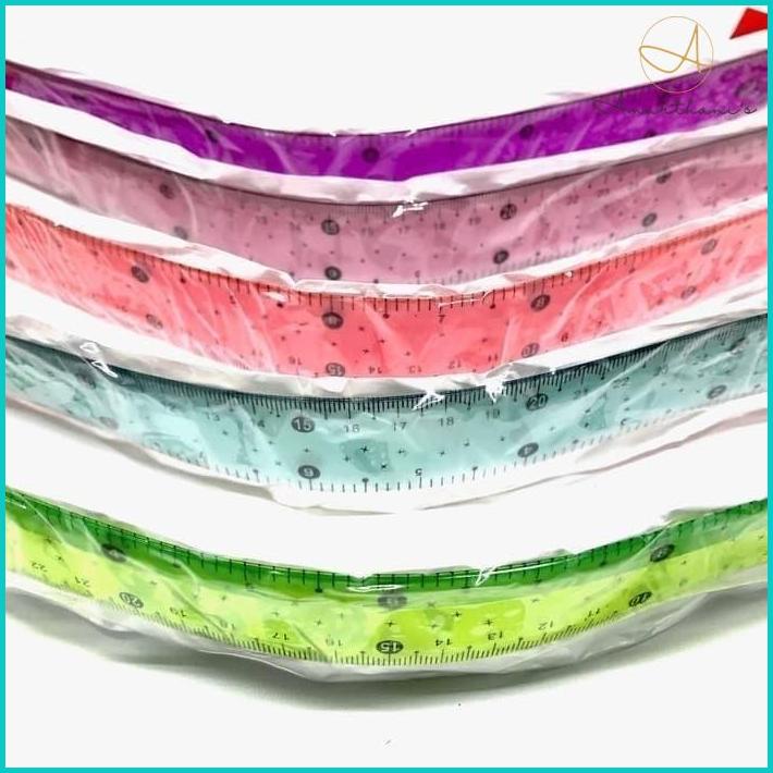 

Amarthani'S Penggaris Flexibel 30 Cm Panjang Mistar Lentur Garisan Lentur Alat Pen