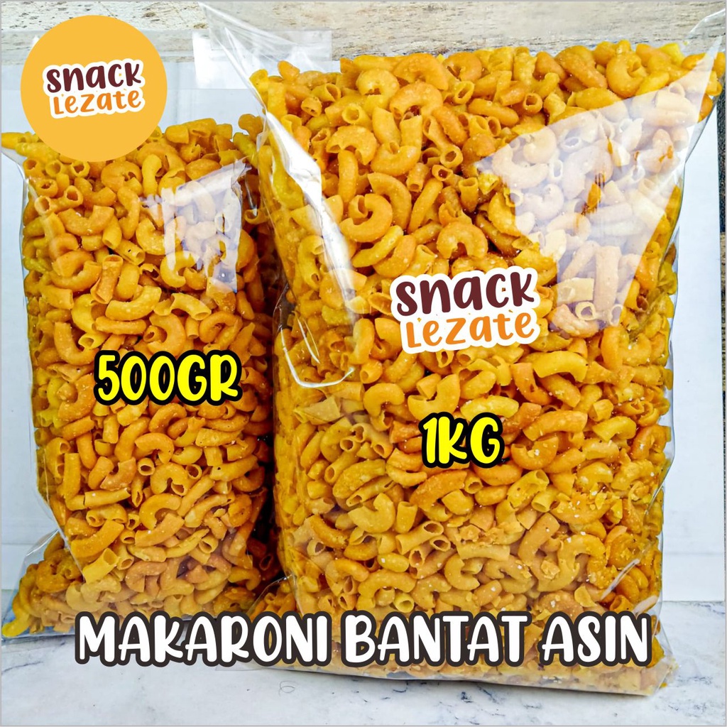 

Makaroni Asin Gurih Bantat 1KG Kiloan Murah Renyah Enak / Makroni Bantat Makaroni Bantat Asin Asep Macaroni SEDAP
