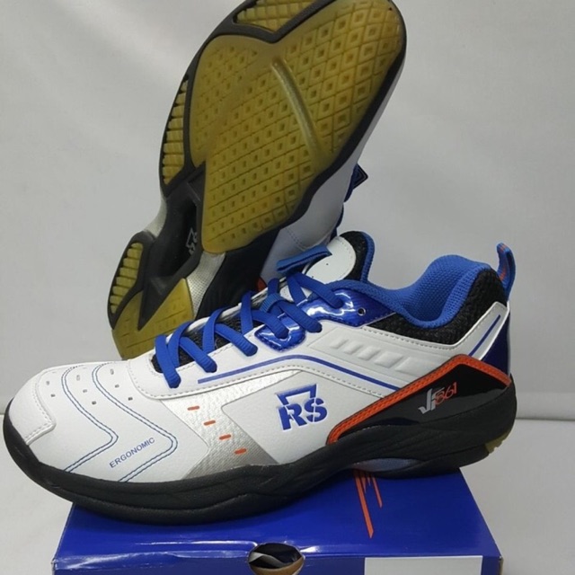 ORIGINAL RS JF 861 White Blue Sepatu Badminton