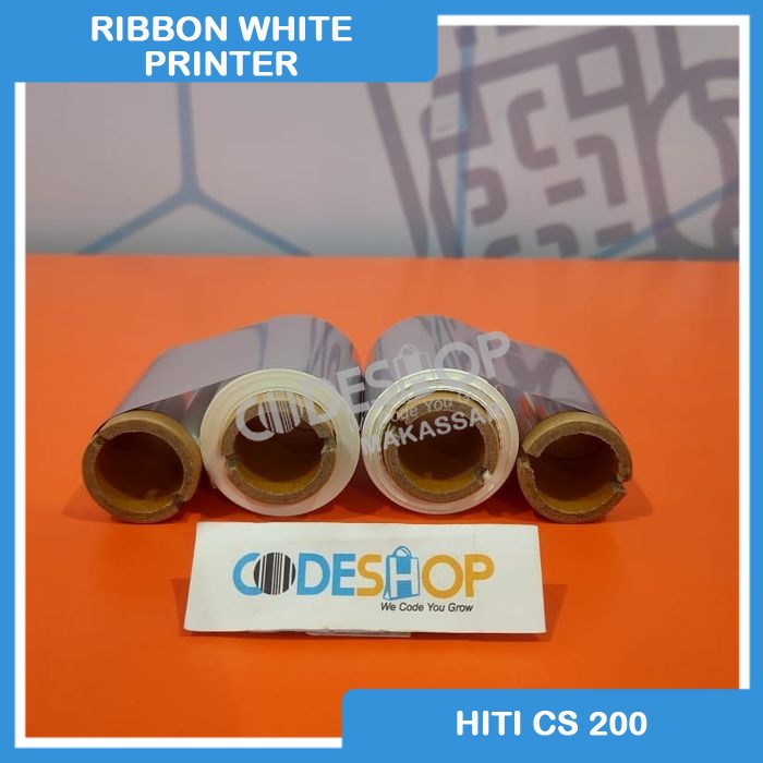 RIBBON TINTA WHITE PRINTER HITI CS200e - CS200 - CS-2 SERIES (PUTIH)