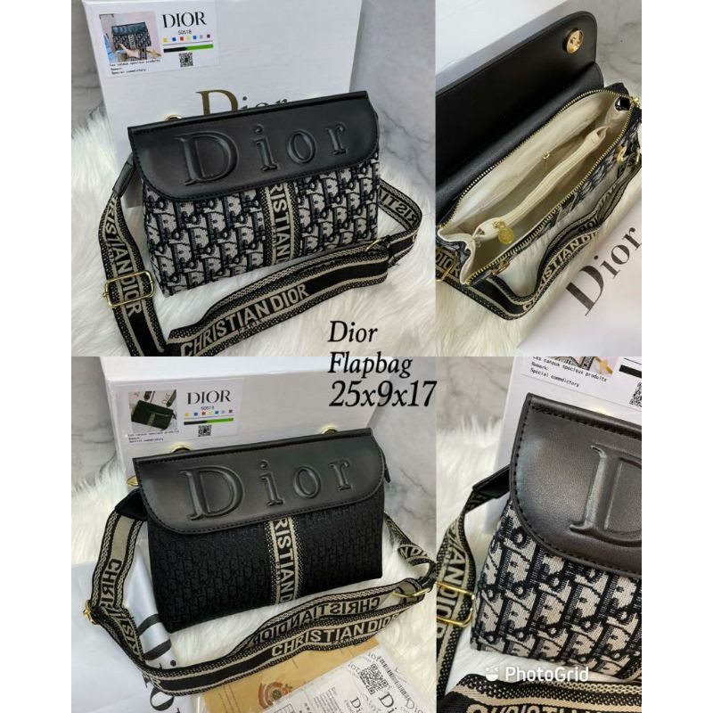 

TAS DR D*OR ENVELOPE AMPLOP CANVAS CROSSBODY FREE BOX SEMI PREMIUM