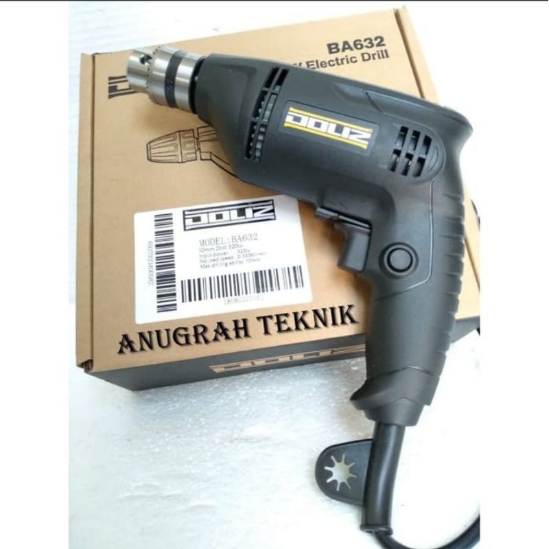 Mesin bor Doliz BA632 Electric drill 10mm variabel speed 2 arah