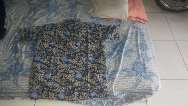 Bswart Batik Hrb026 Kenongo Hem Pendek Padi Pekalongan M L Xl Batik Pria Murah Modern Grosir