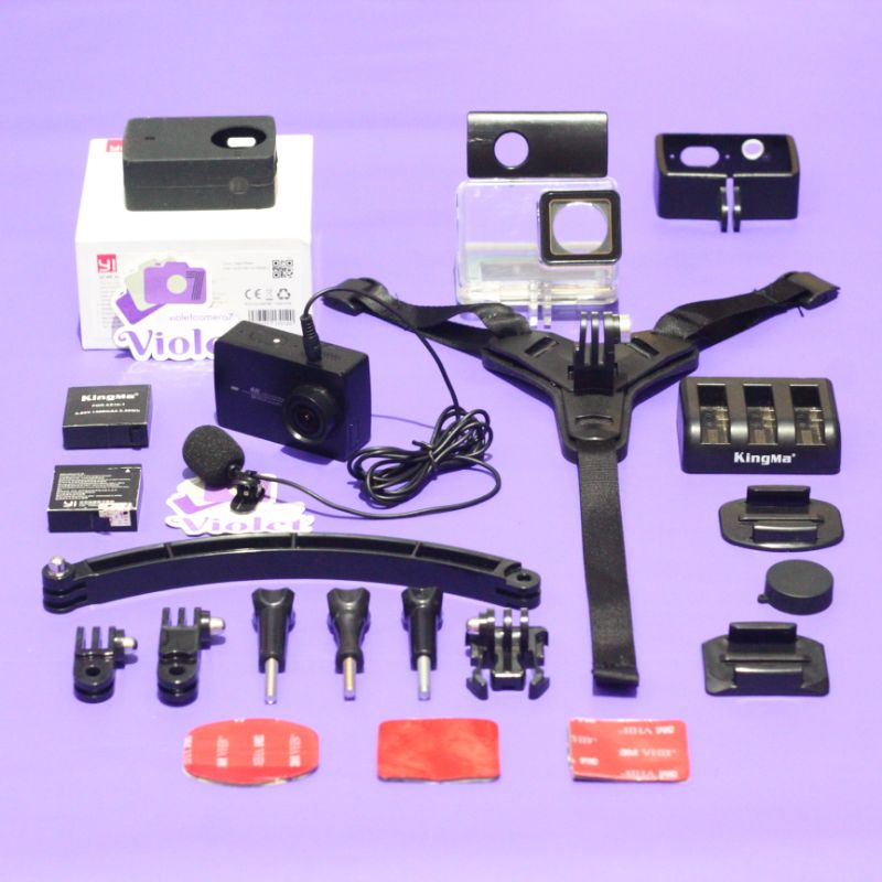 SECOND Xiaomi Yi 2 (4K) MODMIC motovlog + microphone external clip on. Yi 4K ModMic Xiaomi Yi 4 K