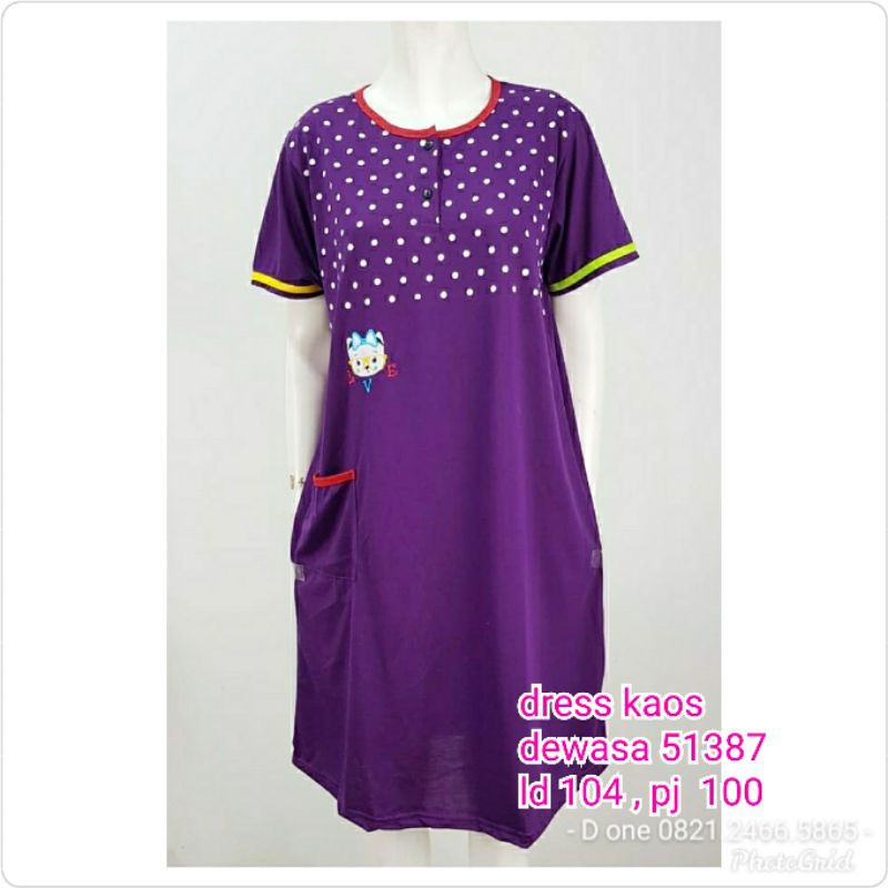 Daster tangan Dewasa stripe &amp; polka  51387