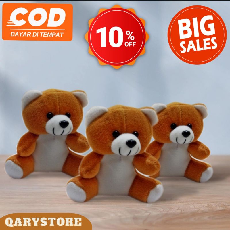 Boneka Mini teddy bear 13cm.