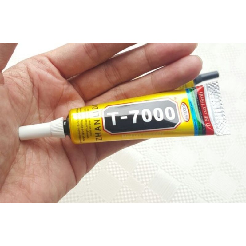 1paket lem hp dan penjepit solder T7000