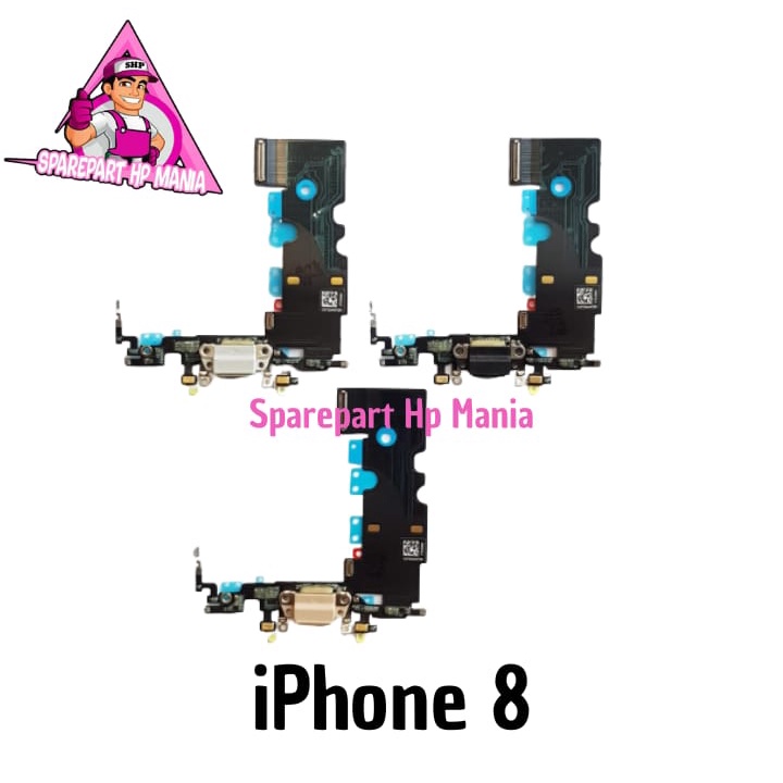FLEXIBLE CAS IPHONE 8 FLEXIBEL CHARGER KONEKTOR CAS CHARGING ORIGINAL