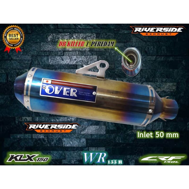 Silincer / Silinser Over Racing Japan Inlet 50-51mm Type Long BlueGoldMoon