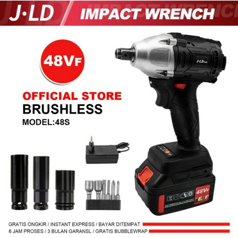 JLD Tools 48S Buka Baut Cordless impact wrench 1 batrei