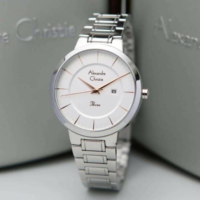 jam tangan wanita alexander cristie original ac2837 silver