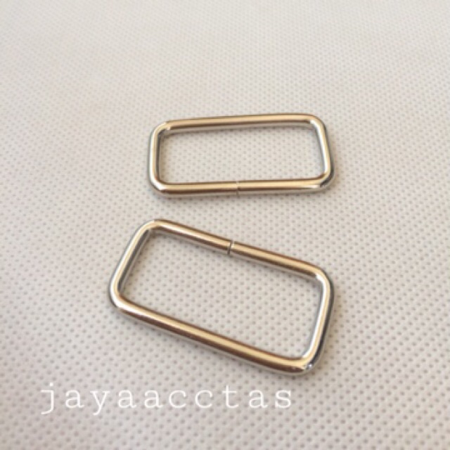 Ring kotak tas metal 3.8 cm nikel RK38NK