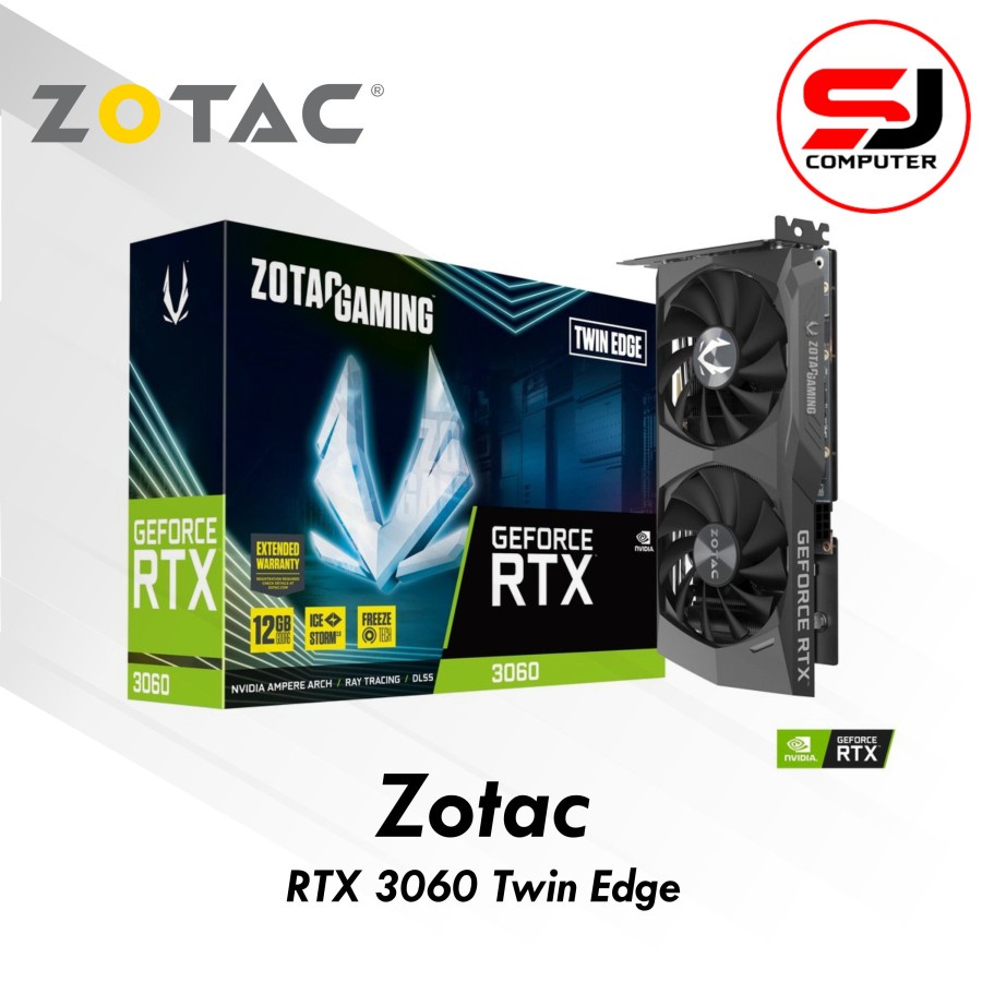 VGA ZOTAC RTX 3060 TWIN EDGE 12GB GDDR5 RTX3060