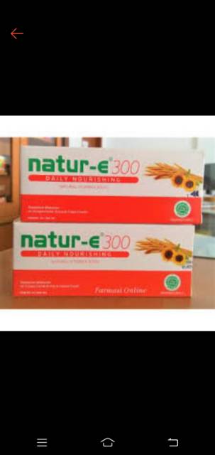 Natur-E 300 IU orange isi 16 kapsul Harga/ Bok,( Vitamin E menjaga kulit kita)Barang dijamin Original.