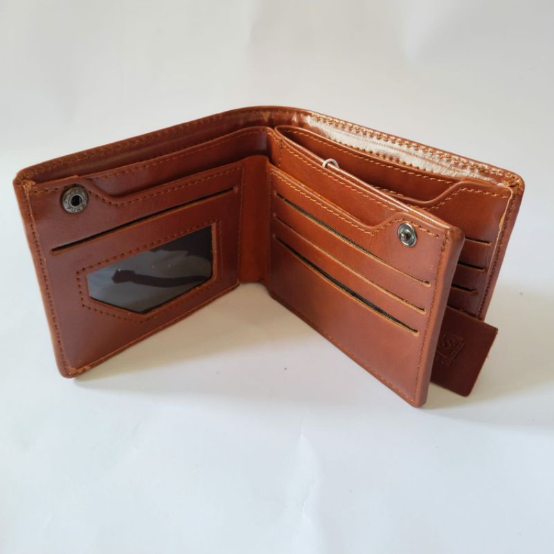 New: Dompet Kulit Pria Lipat 4 Ruang. Dompet kulit Asli pria Termurah