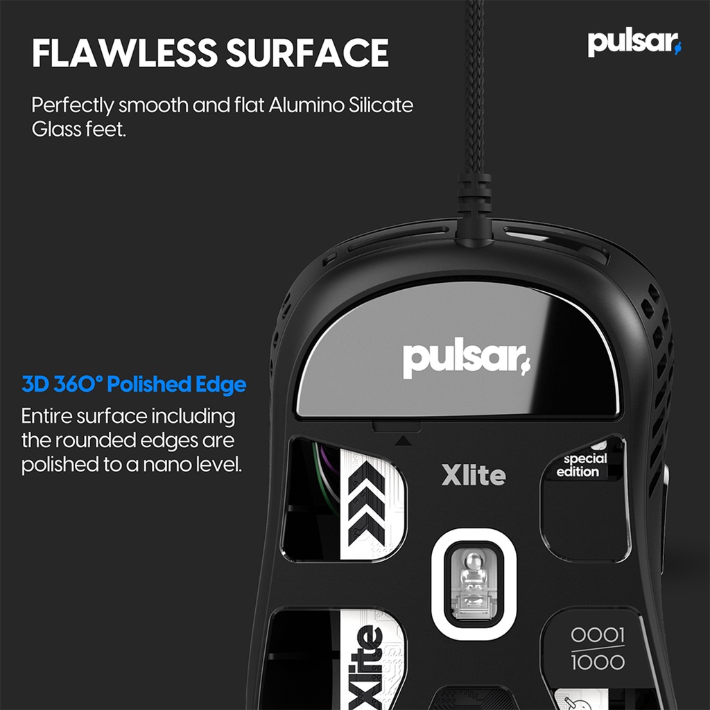 Pulsar XLITE Superglide Limited Edition - 57gr PAW3370 Gaming Mouse