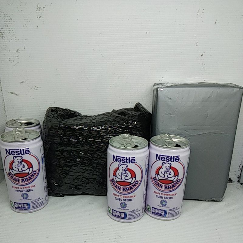 Kerajinan tangan kaleng susu beruang bekas bear brand PACKING AMAN PAKAI KARDUS