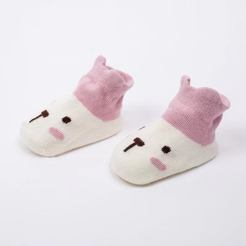 [1KG 65PCS] Babyland Kaos Kaki Pendek Anak Bayi Bahan Katun Kaus Kaki Karakter Lucu Model Korea Import Murah / Animal