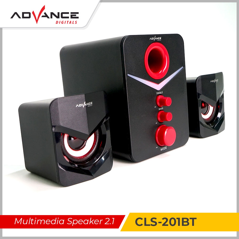 【Barang Ready】ADVANCE Speaker Bluetooth USB Multimedia Aktif 2.1 Stereo Music Box Sub woofer Karaoke Garansi Resmi 1 tahun