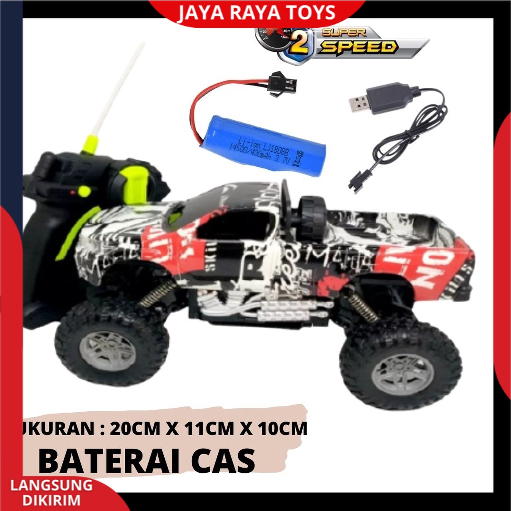 RC Car jungle Rock4 crawler | Mobil Remote control  Pickup Baterai Cas Speed New | Mainan Anak Laki