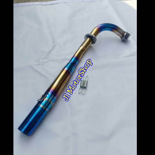 OBRAL Leher Leheran Knalpot Tsugi Tsukigi Jupiter Z Vega Supra Karisma Pelangi Blue Rainbow Dll