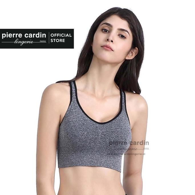 Pakaian Olahraga Wanita Sport Bra Energized By Pierre Cardin Mono Ribbed 201-1052S