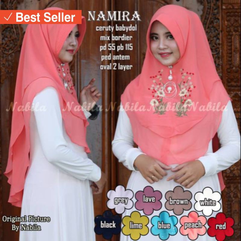 Hijab Viral Kekinian Model Trend Terbaru 2019 / NEW ARRIVAL JILBAB KHIMAR NAMIRA BORDIER DEPAN