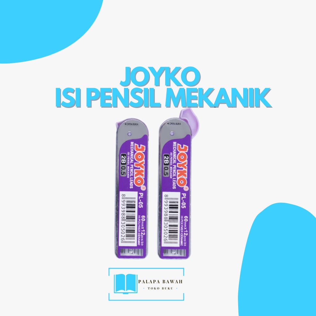 

JOYKO Isi Pensil Mekanik PL-05 / Pencil Lead 2B 0,5 mm per 1 tube isi 12 pcs