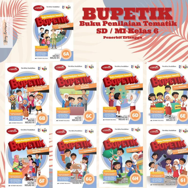 Bupetik - Buku Penilaian Tematik SD / MI Kelas 6 | 6A 6B 6C 6D 6E 6F 6G 6H 6I