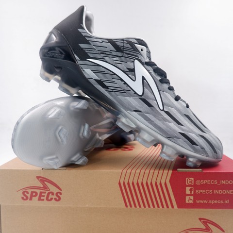Sepatu Bola Specs Acc Lightspeed II Pro FG Black Silver 101170 Original BNIB
