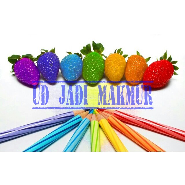 25 biji benih rainbow strawberry / strawberry pelangi import