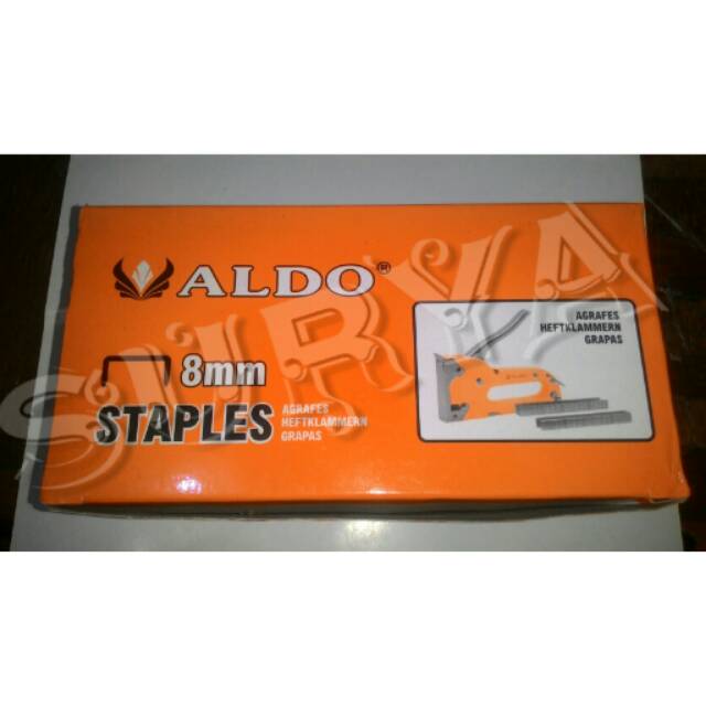 

Isi Staples Tembak Aldo 8 mm Stapler Gun Staple Tacker